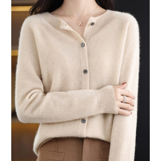 Mila - Vest dames gebreid