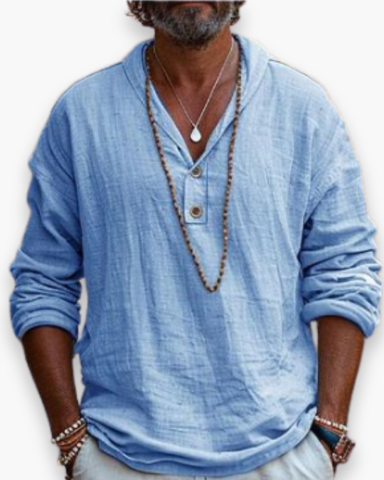 Luchtig overhemd voor heren | Ademend en Chic