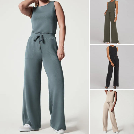 Élégance Allure - Jumpsuit met Luxe Uitstraling en Flatterende Snit