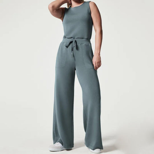 Élégance Allure - Jumpsuit met Luxe Uitstraling en Flatterende Snit