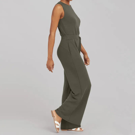 Élégance Allure - Jumpsuit met Luxe Uitstraling en Flatterende Snit