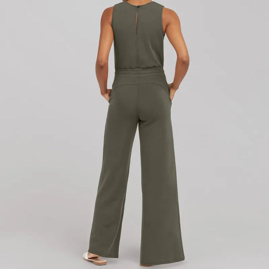 Élégance Allure - Jumpsuit met Luxe Uitstraling en Flatterende Snit