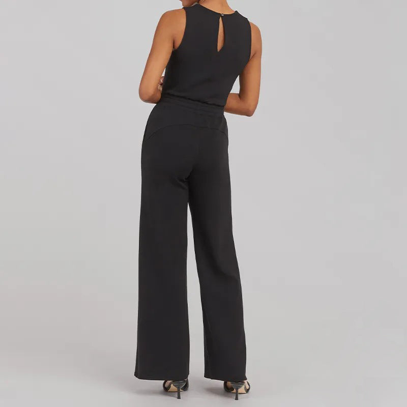 Élégance Allure - Jumpsuit met Luxe Uitstraling en Flatterende Snit