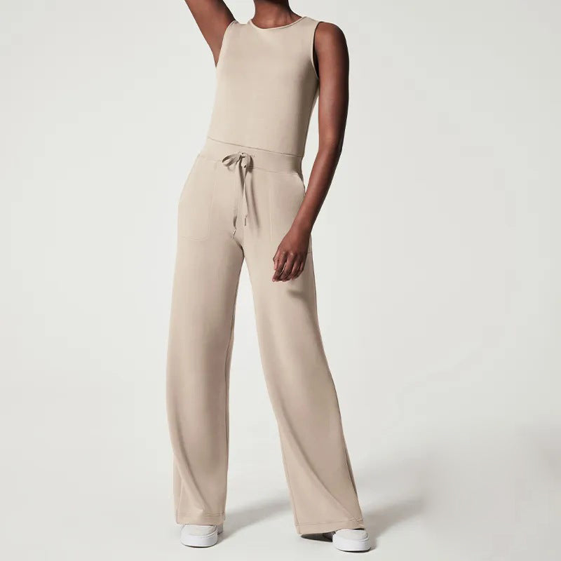 Élégance Allure - Jumpsuit met Luxe Uitstraling en Flatterende Snit