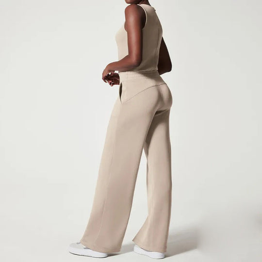 Élégance Allure - Jumpsuit met Luxe Uitstraling en Flatterende Snit