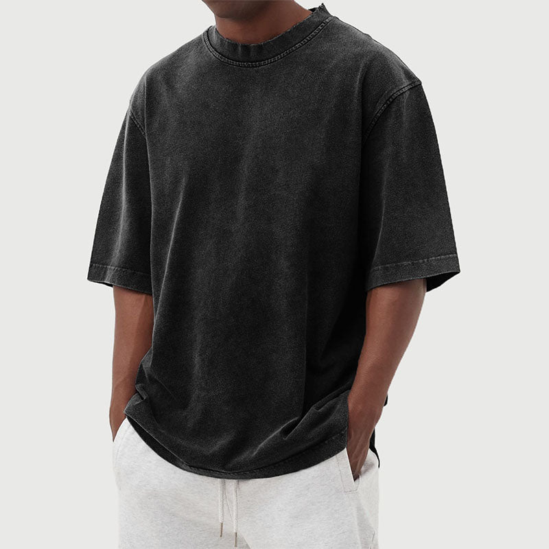 Milo - Oversized Vintage Washed T-Shirt Heren