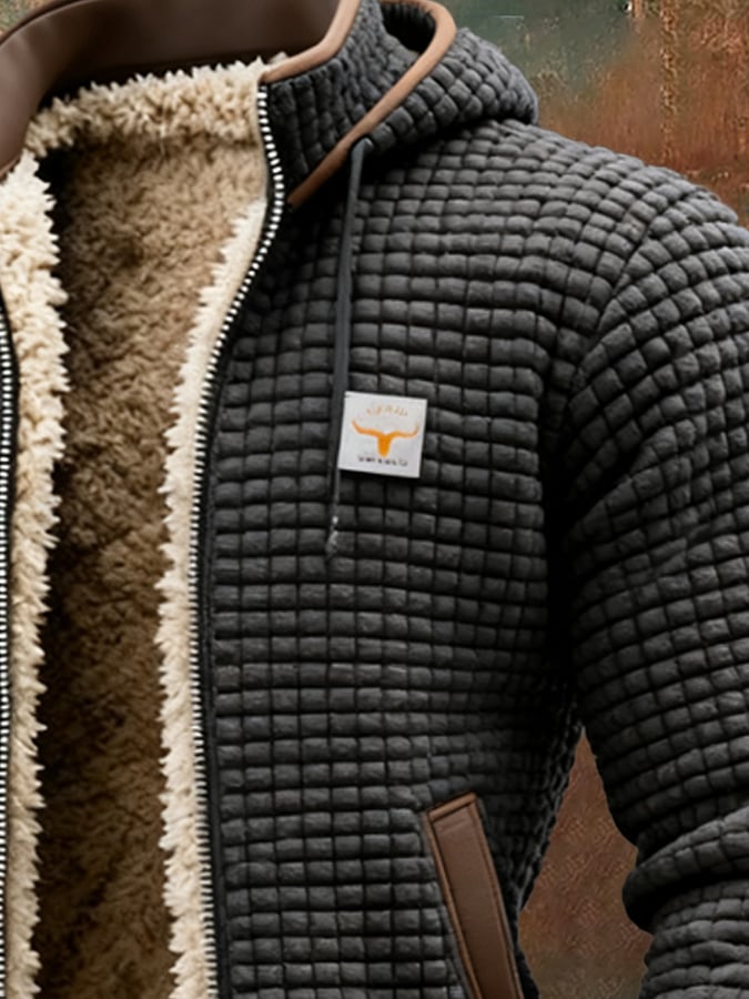 Ryan - Stijlvolle Gebreide Teddy Winterjas
