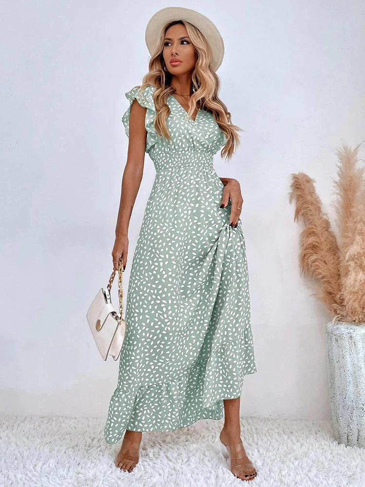 Sandra - Flatterende Maxi Jurk