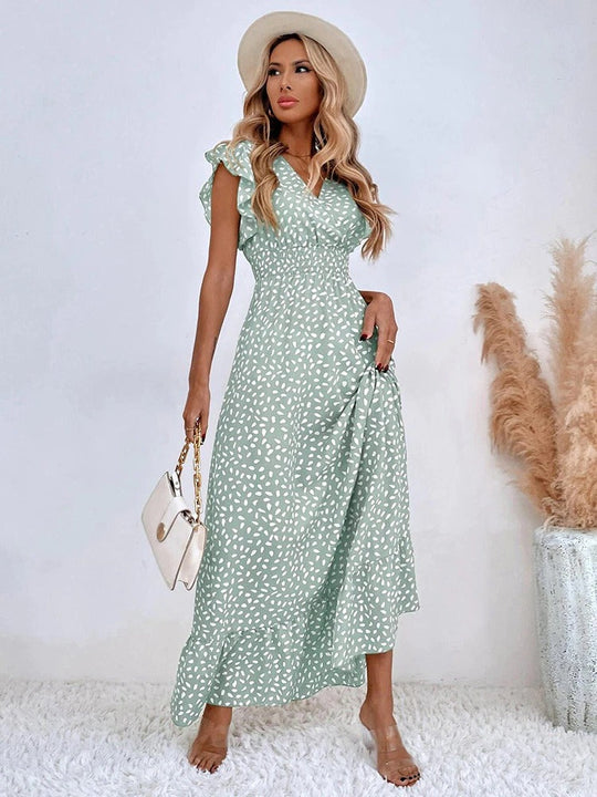 Sandra - Flatterende Maxi Jurk