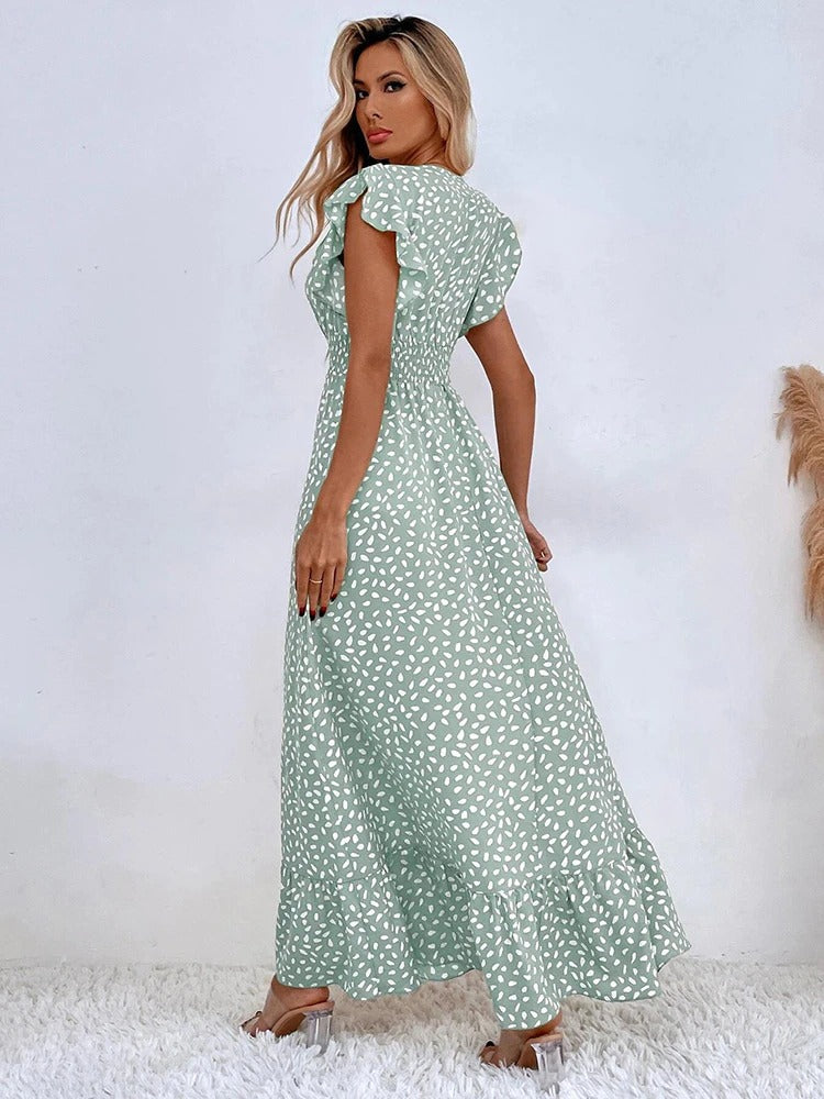 Sandra - Flatterende Maxi Jurk