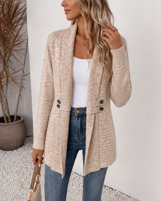 Andrea - Elegant Lang Gebreid Vest