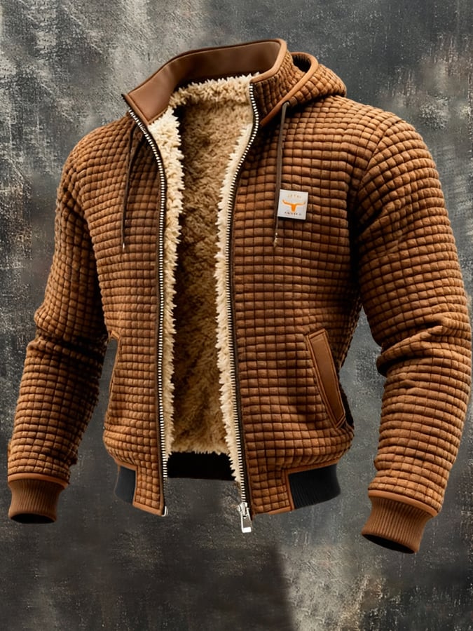Ryan - Stijlvolle Gebreide Teddy Winterjas