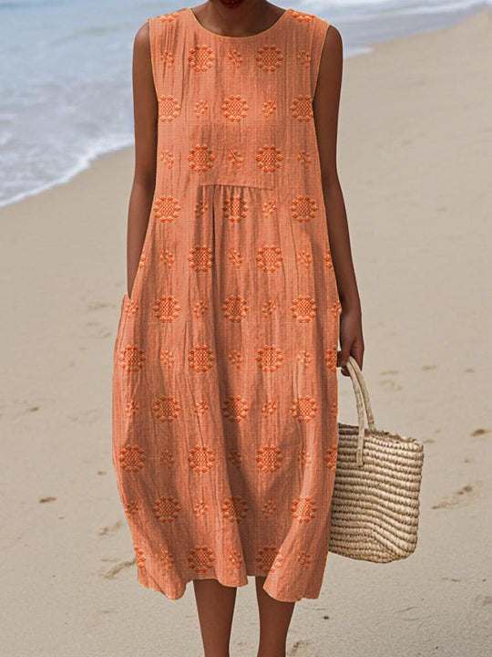 Vintage Jurk Dames Met Bloemendetails - Zara