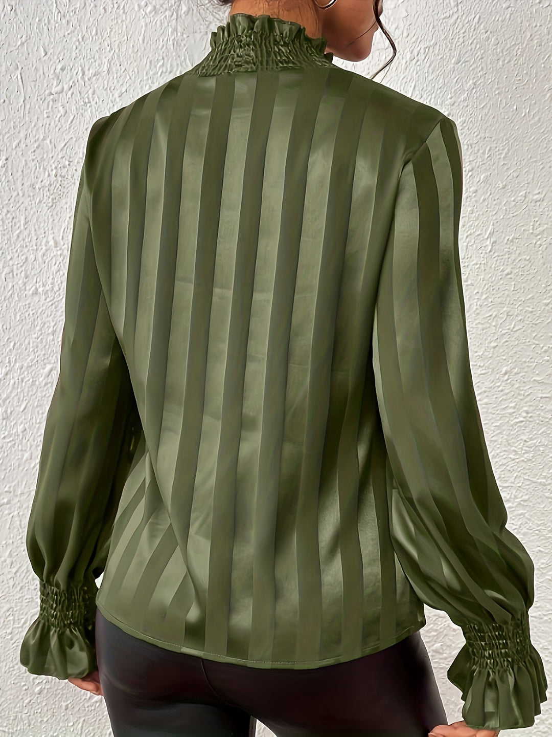 Gestreepte Blouse Dames Met Strik Lange Mouw - Zara
