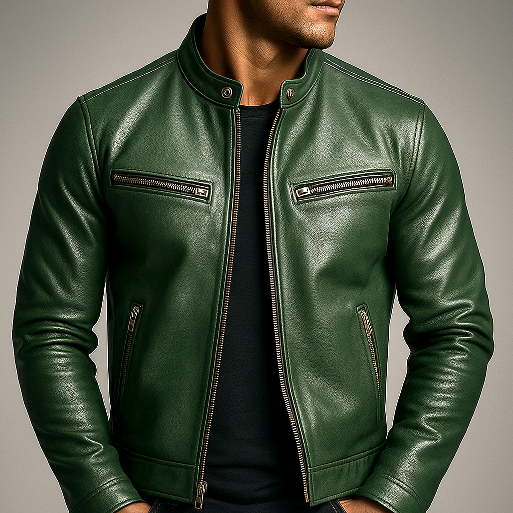 Scott - Stijlvolle Slim Fit Leren Jas