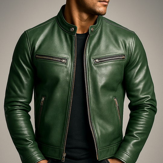 Scott - Stijlvolle Slim Fit Leren Jas