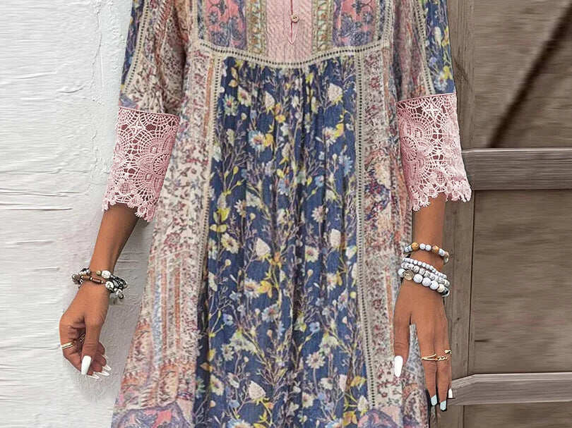 Tuniek Jurk Dames Boho Met Kant - Iris