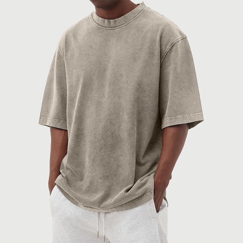 Milo - Oversized Vintage Washed T-Shirt Heren