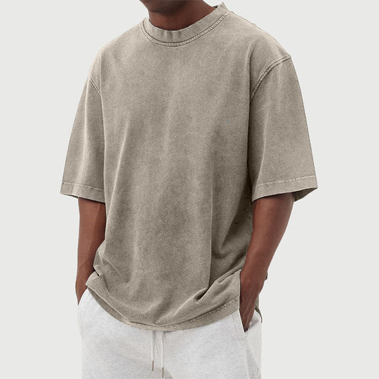Milo - Oversized Vintage Washed T-Shirt Heren