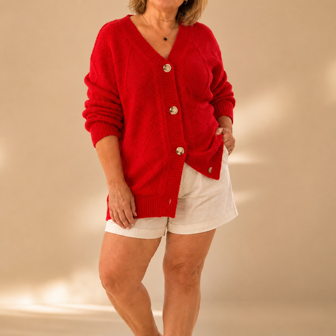Denise - Elegant Kort Gebreid Vest