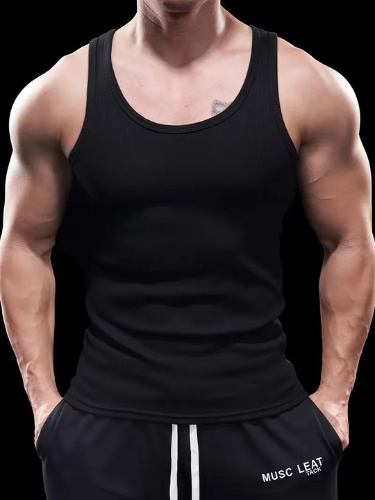 Geribbelde Tanktop Heren Slim Fit - Tycho
