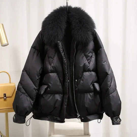 Suzanne - Elegante Oversized Gewatteerde Winterjas
