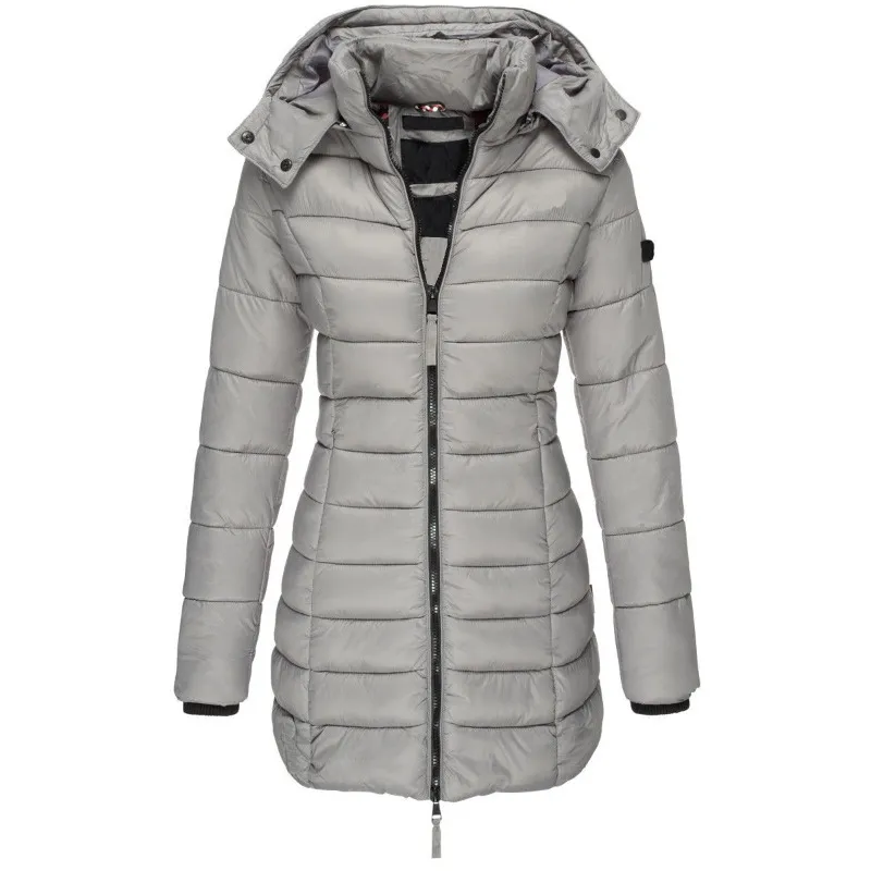 Zanda - Donsjas lang capuchon dames