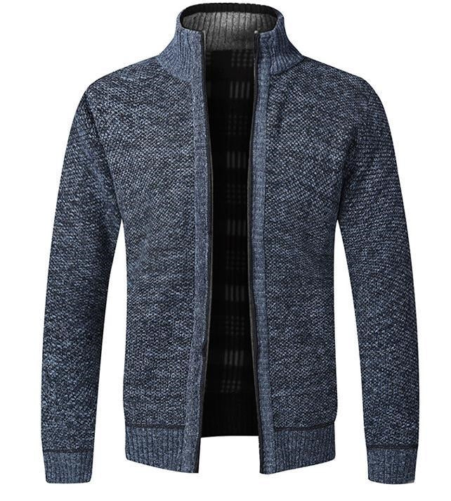 Sebas – Wollen cardigan met kraag en klassieke look