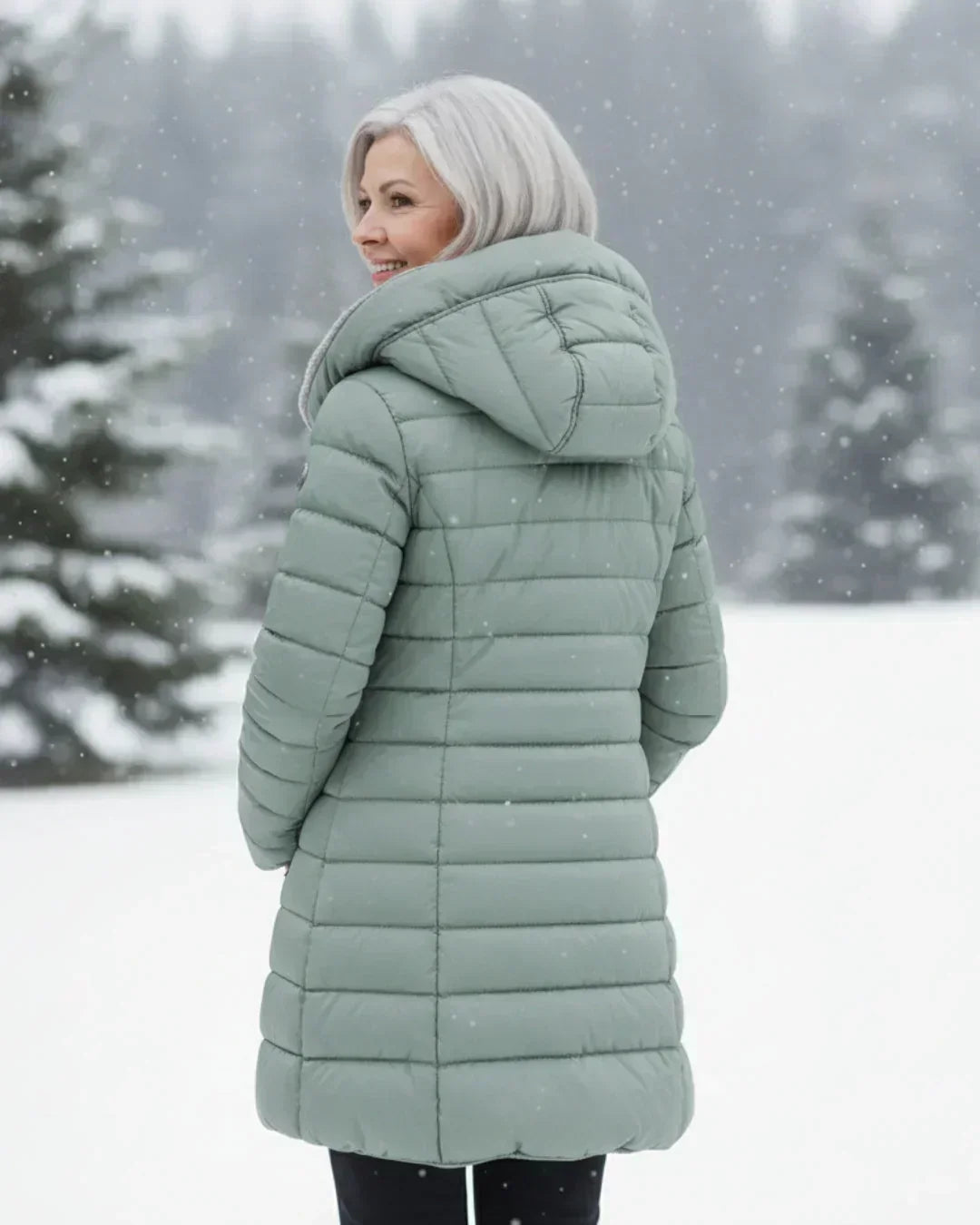 Fiona - Elegante Fleece Gewatteerde Jas