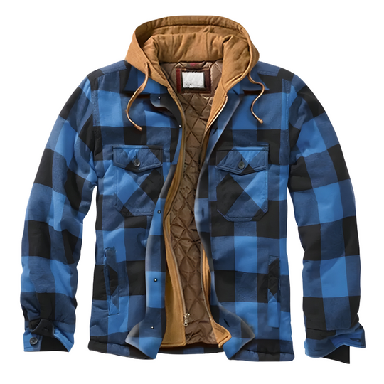 Mason - Stijlvolle Patchwork Flanellen Jas