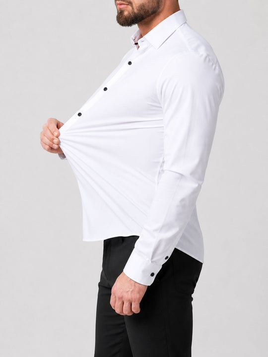Adam | Elegant Zakelijk Stretch Overhemd