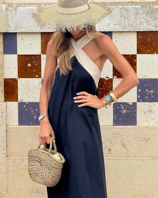 Mandy | Elegante Maxi Jurk Dames Mouwloos
