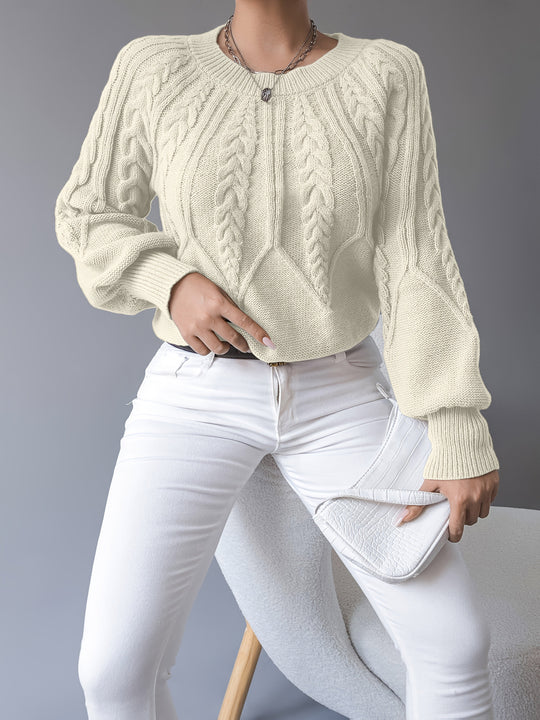 Louise - Elegante Oversized Kabel Trui