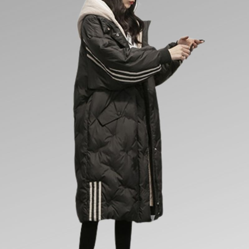 Jolanda - Stijlvolle Oversized Gewatteerde Winterjas