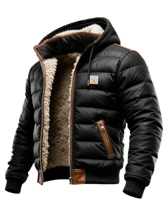 Oliver | Stijlvolle Warme Sherpa Gevoerde Winterjas