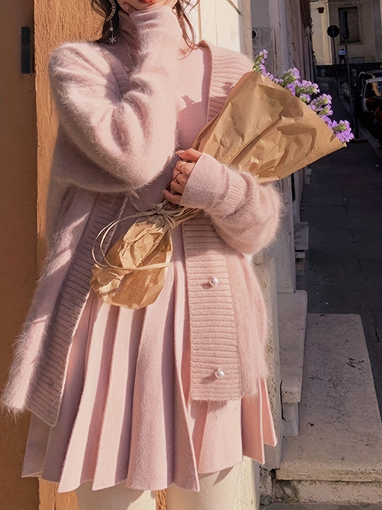 Linda - Elegant Oversized Mohair Vest