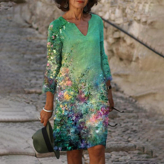 Zara - Stijlvolle Tuniek Jurk met Bloemenprint Dames
