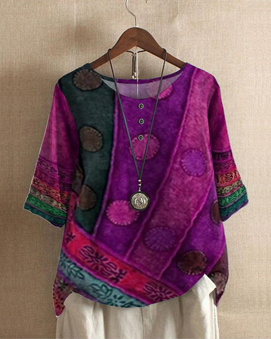 Joyce - Vintage Dames Blouse