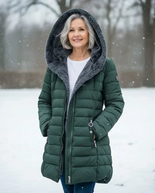 Fiona - Elegante Fleece Gewatteerde Jas