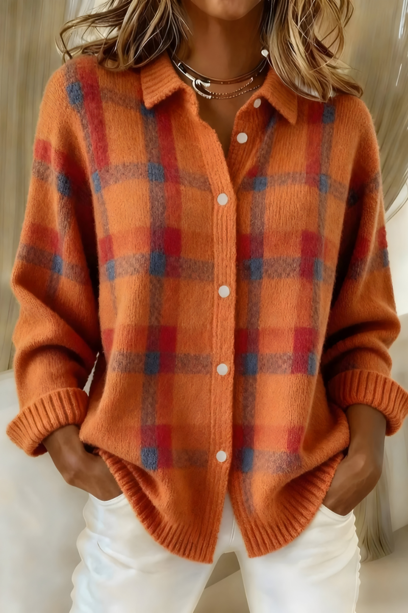 Diane - Elegant Vintage Geruit Vest