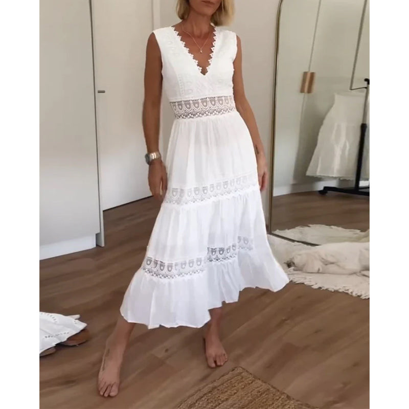 Kanten Zomerjurk Dames Elegant - Nova