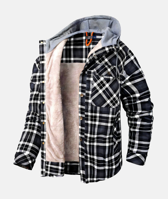 David | Casual Warme Geruite Teddy Jas