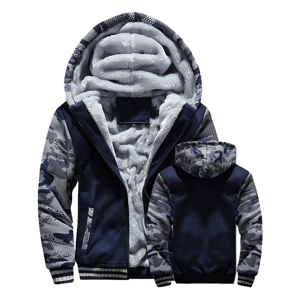 Hugo - Heren jas fleece capuchon
