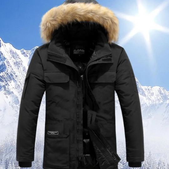 Nolan - Parka heren met bontkraag