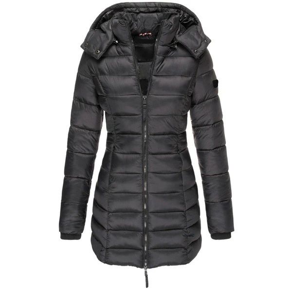 Zanda - Donsjas lang capuchon dames