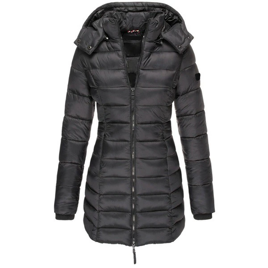 Zanda - Donsjas lang capuchon dames