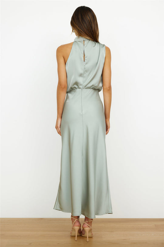 Satijnen Halterjurk Dames Elegant - Grace