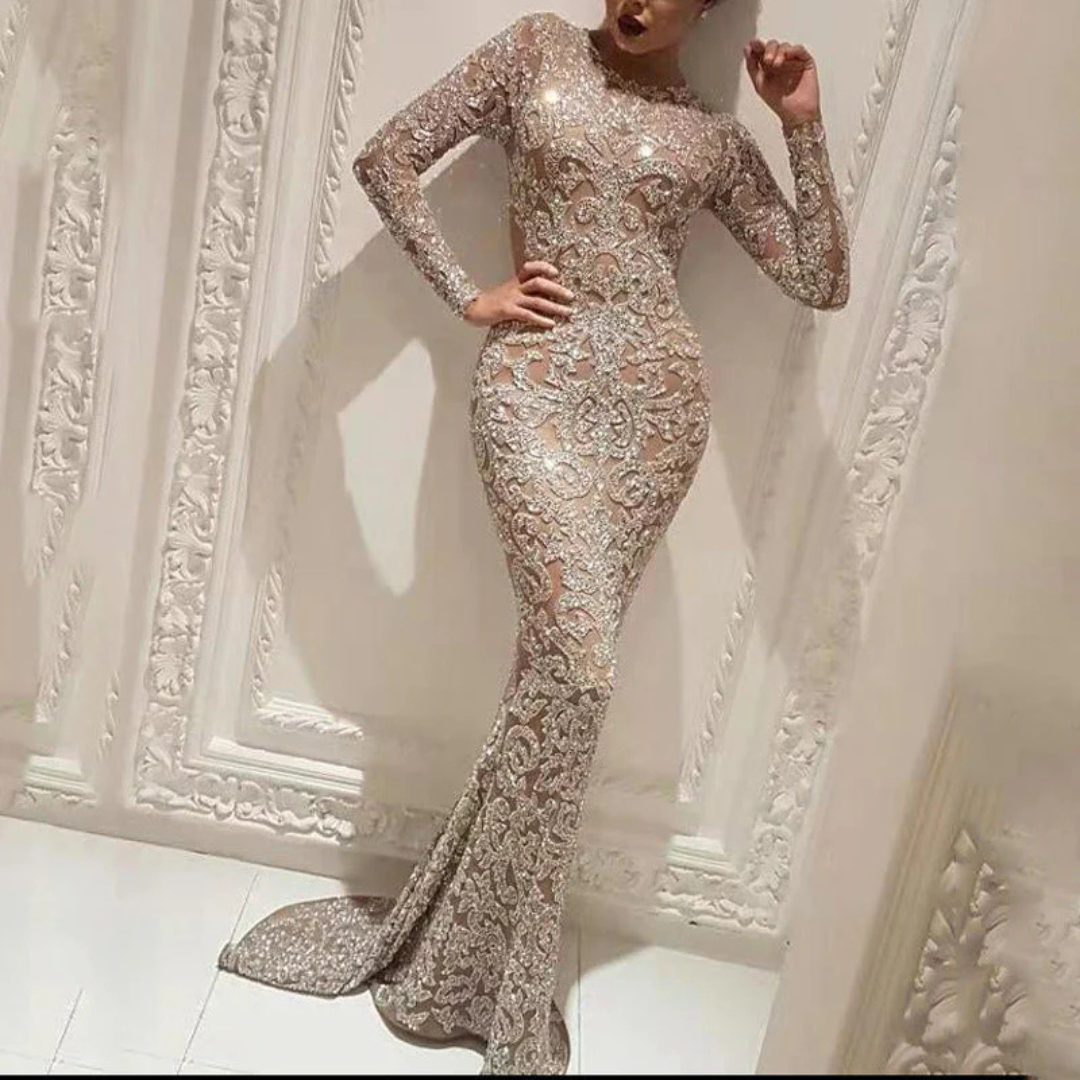 Ijda - Elegante Lange Jurk - Glamoureus en Tijdloos - Dames-1