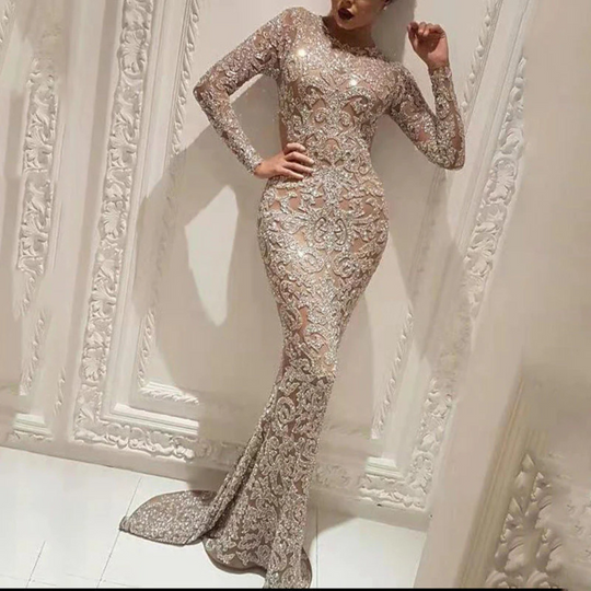 Ijda - Elegante Lange Jurk - Glamoureus en Tijdloos - Dames-1