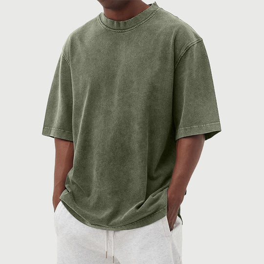 Milo - Oversized Vintage Washed T-Shirt Heren